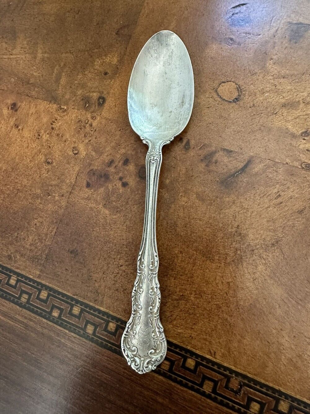 RW&S WALLACE 1890 Sterling Silver "WAVERLY" Teaspoon "Cedar Falls" 5.5" MONO